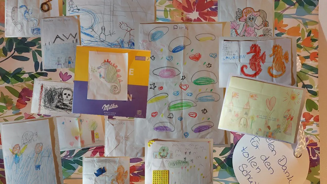 Bilder von Schwimmkurskindern, Waldshut 2021